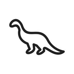 Dinosaur icon vector image. Suitable for mobile apps, web apps and print media.