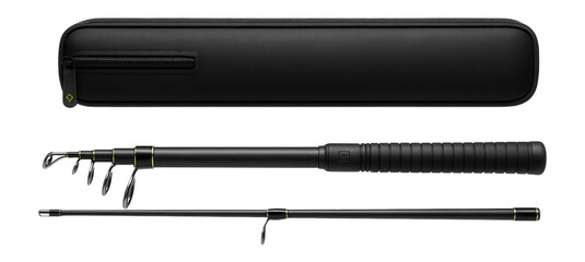 Fototapeta premium Collapsible float rod with protective travel case for on-the-go use