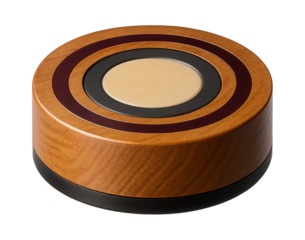 Wooden Carrom striker with a polished finish for precision shots