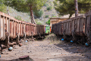 Old mines of Portmán (Cartagena, Spain)