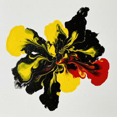 red and yellow paint