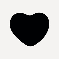 Abstract black shape on white vector
