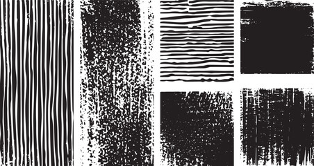 Rough black and white texture vector. Distressed overlay texture. Abstract vector set noise vanishing. Subtle grunge Monochrome texture composed of irregular graphic elements. transparent background