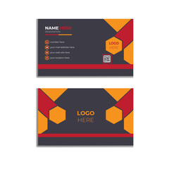 Modern Minimalist Business Card Design Template