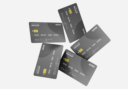 Credit Cards Mockup Display