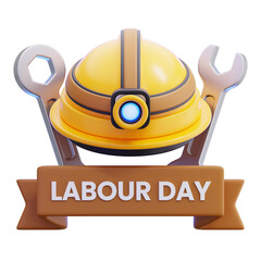 Labour Day Construction Helmet Icon