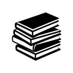 books stack vector icon  
