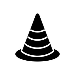 construction cone icon vector  