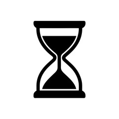 hourglass sand timer icon vector  