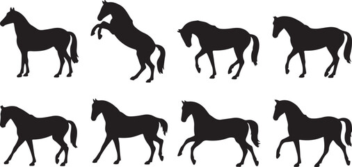 horse silhouettes