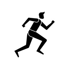 running biasness man  icon vector 
