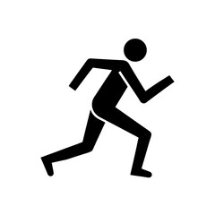 running person icon vector  