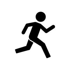 running person icon vector  