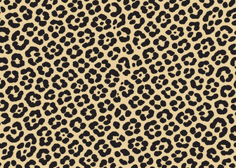 Leopard pattern design. Animal print vector illustration background. Wildlife fur skin design illustration for web, home decor, fashion, surface, graphic design
