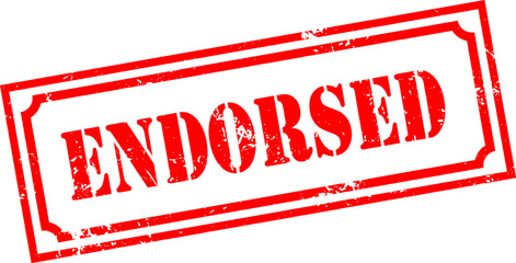 Grunge stamp endorsed