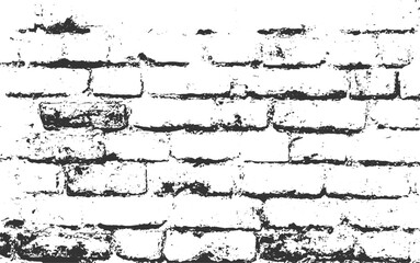Grunge Old Brick Wall Black Overlay Texture Background for Creative Design