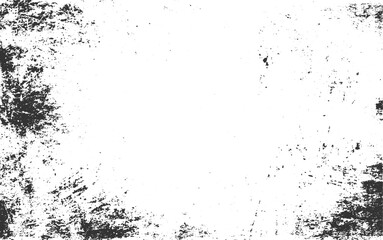 Abstract dust particle and dust grain texture on white, grunge texture border frame over transparent background,