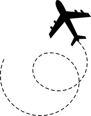 Airplane Dotted Line 
