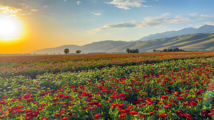 field of flowers
