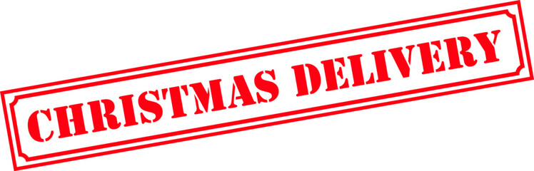 Grunge stamp christmas delivery