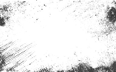 Grunge background black and white. Texture of chips, Vector grunge abstract texture. Effect old wall comet texture background.
