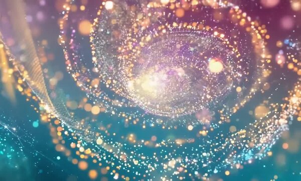 Abstract colourfull glitter tunnel background