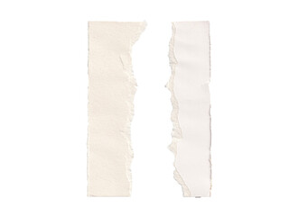 torn cardboard paper, Torn Vertical Paper Strips PNG - Ripped Note Cardboard Texture, Torn paper with clipping path, piece of old Paper