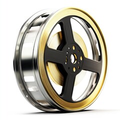 Fototapeta premium 3D rendering of a film reel