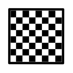 chess board vector on white background