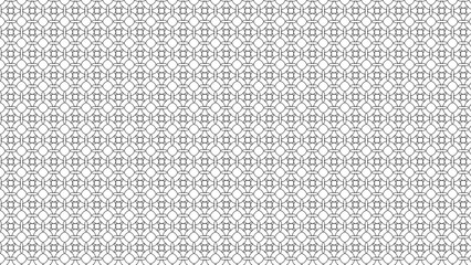 Seamless vector wallpaper with minimalist black and white linear geometry on a clean white background, ideal for modern surfaces, branding, and digital design