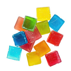 Colorful square candies