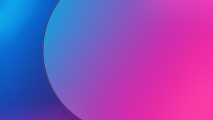 Photo of a vibrant blue to pink gradient with a circular overlay