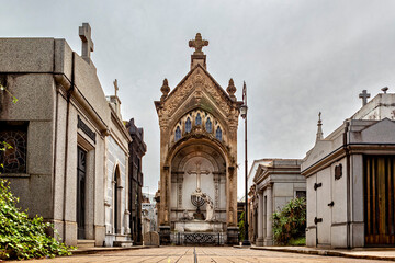 The Cemetery La Recoleta in Buenos Aires in Argentina