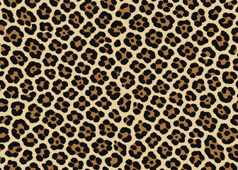 Leopard pattern design. Animal print vector illustration background. Wildlife fur skin design illustration for web, home decor, fashion, surface, graphic design