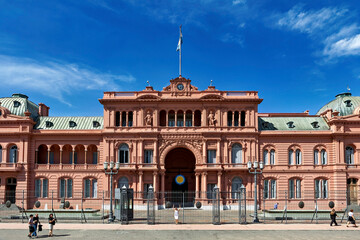 The Casa Rosada in Buenos Aires Argentina