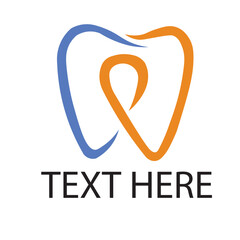 Dental logo design illustration 