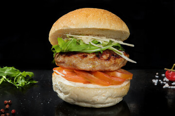 panini hamburger, ripieno, polpette, melanzane, pomodoro, insalata uova, zucchine, prosciutto, cotoletta 