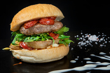 panini hamburger, ripieno, polpette, melanzane, pomodoro, insalata uova, zucchine, prosciutto, cotoletta 
