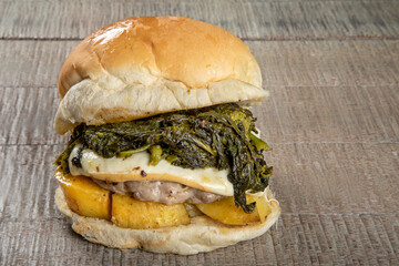 panini hamburger, ripieno, polpette, melanzane, pomodoro, insalata uova, zucchine, prosciutto,...