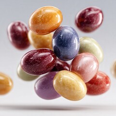 Colorful candies in motion