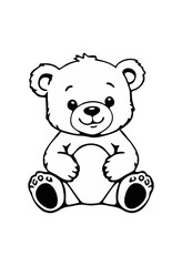 teddy bear vector illustration