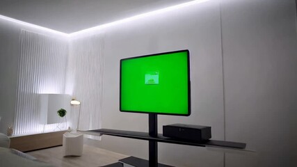 A tv with green screen on it animated chromakey background colorful motion expression elements gesture movement style emotion layers figure cartoonish creative illustration backgrounds