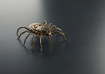 Metallic spider design
