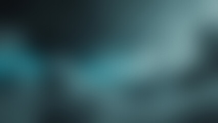 Photo of a dark grainy abstract background with soft blue and teal gradients
