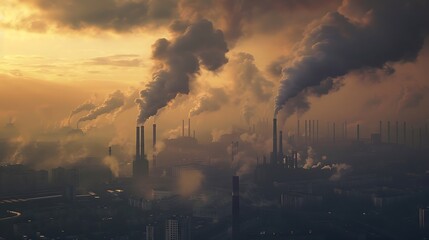 smoke from a factory