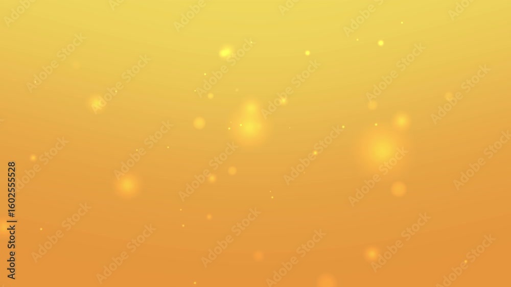 Wall mural light yellow gradient background with floating glowing particles creating a soft and warm atmosphere