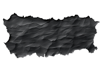 Dark gray, textured landmass;  irregular, wrinkled surface