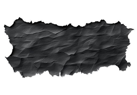 Dark gray, textured landmass;  irregular, wrinkled surface