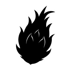 vector illustration of a fiery dragon