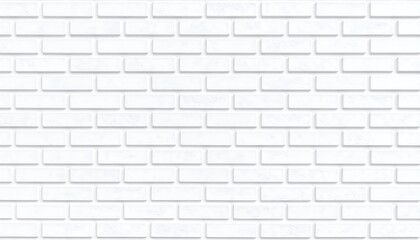 Seamless white brick wall pattern